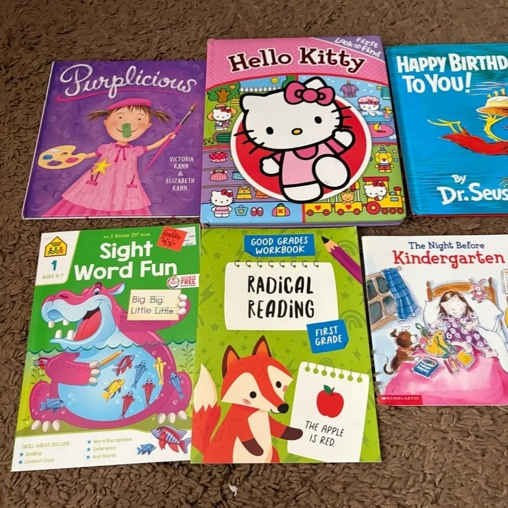 Hello Kitty Dr. Seuss Pinkalicious Book Set Bundle Instant Library